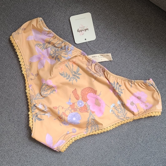 New spell designs wild bloom bloomer panty gold S - Picture 12 of 16